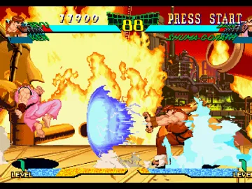 Marvel Super Heroes vs Street Fighter (US) screen shot game playing